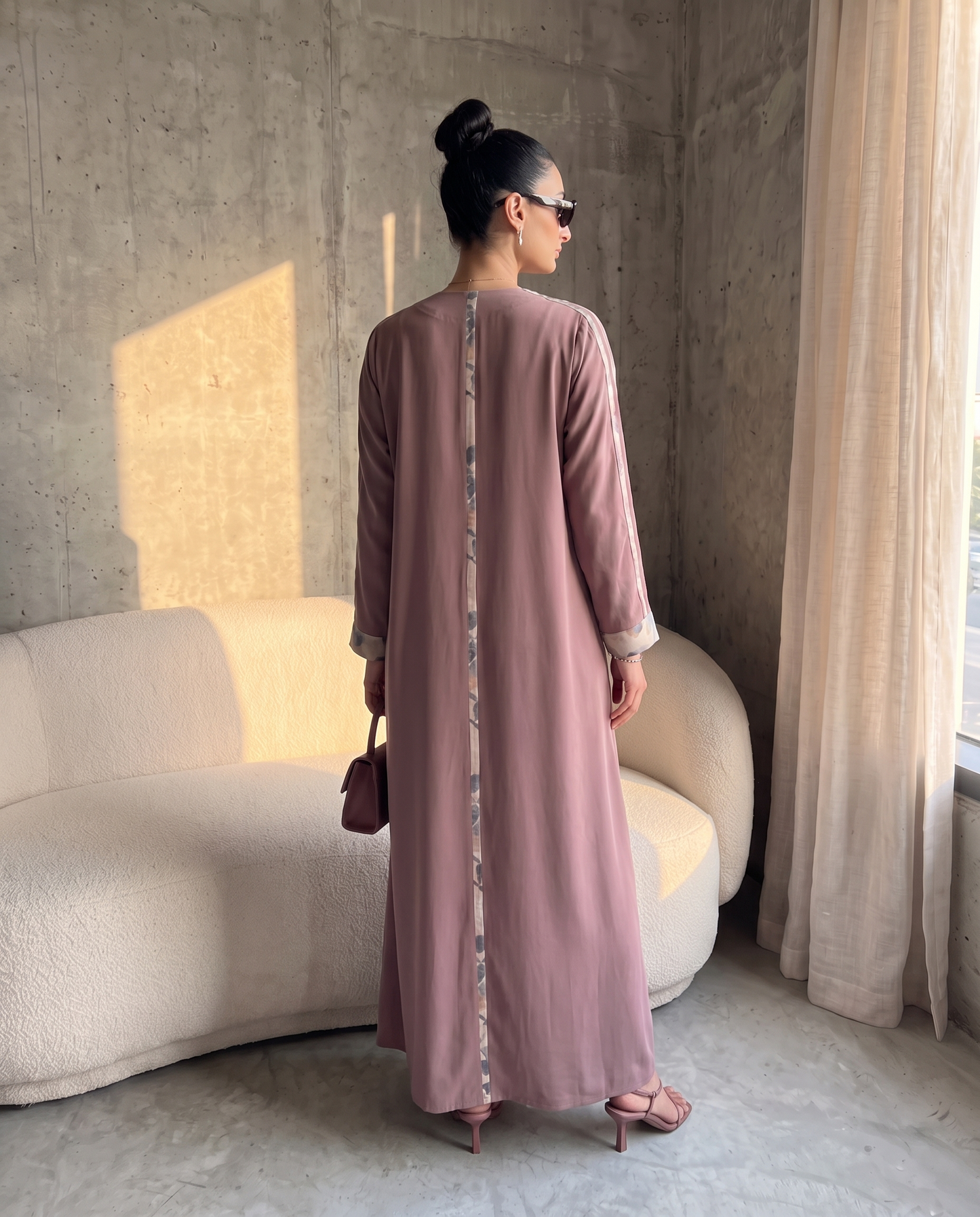 Rosewood Petal Abaya