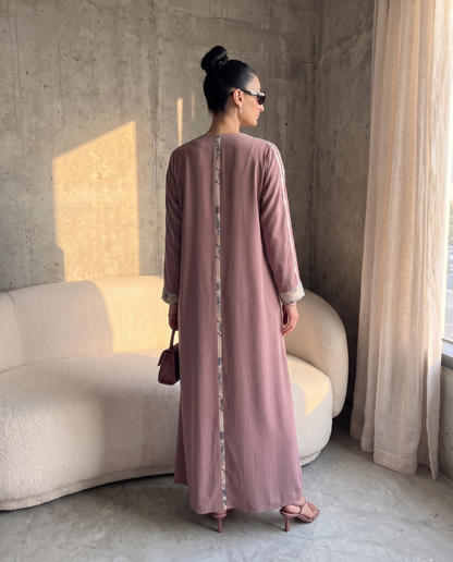Rosewood Petal Abaya