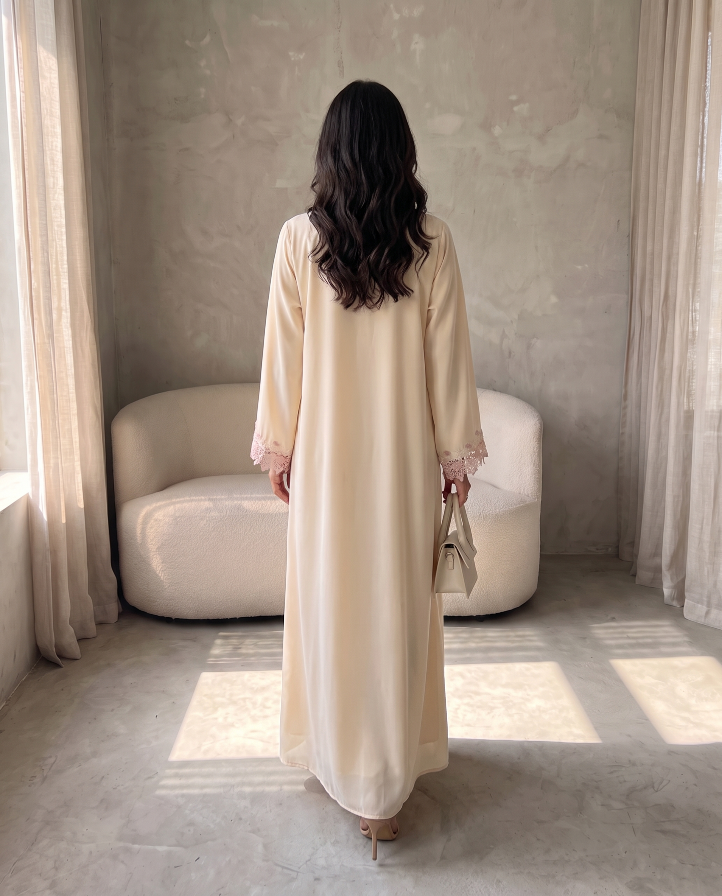 Blossom Lace Abaya