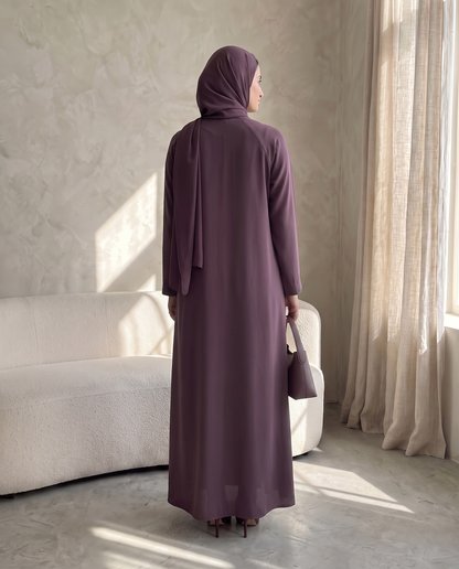 عباية بطبعة حجاب رملي
