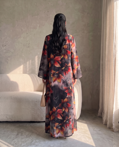 Ember Bloom Abaya