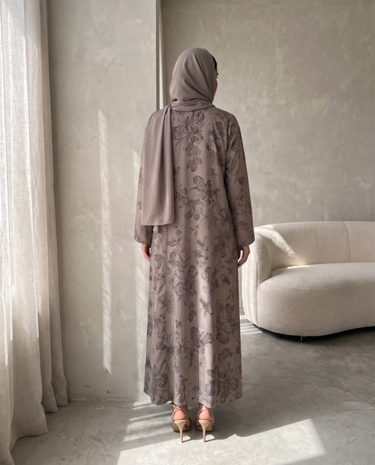 Botanical Grace Printed Abaya