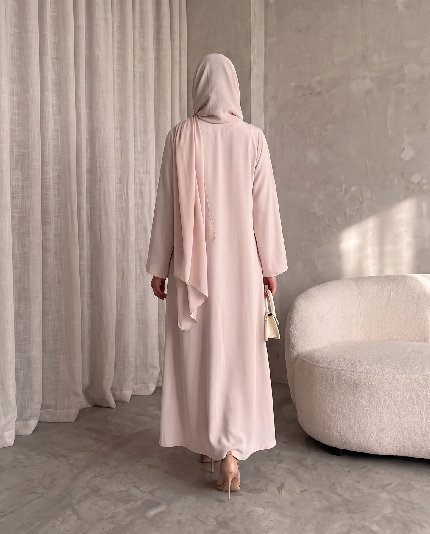 Pure Grace Button Detail Abaya
