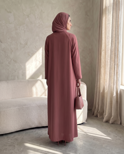 Dusty Rose Signature Essential Abaya