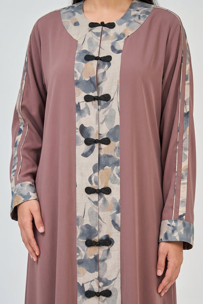 Rosewood Petal Abaya