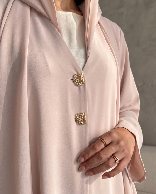 Pure Grace Button Detail Abaya – hover image