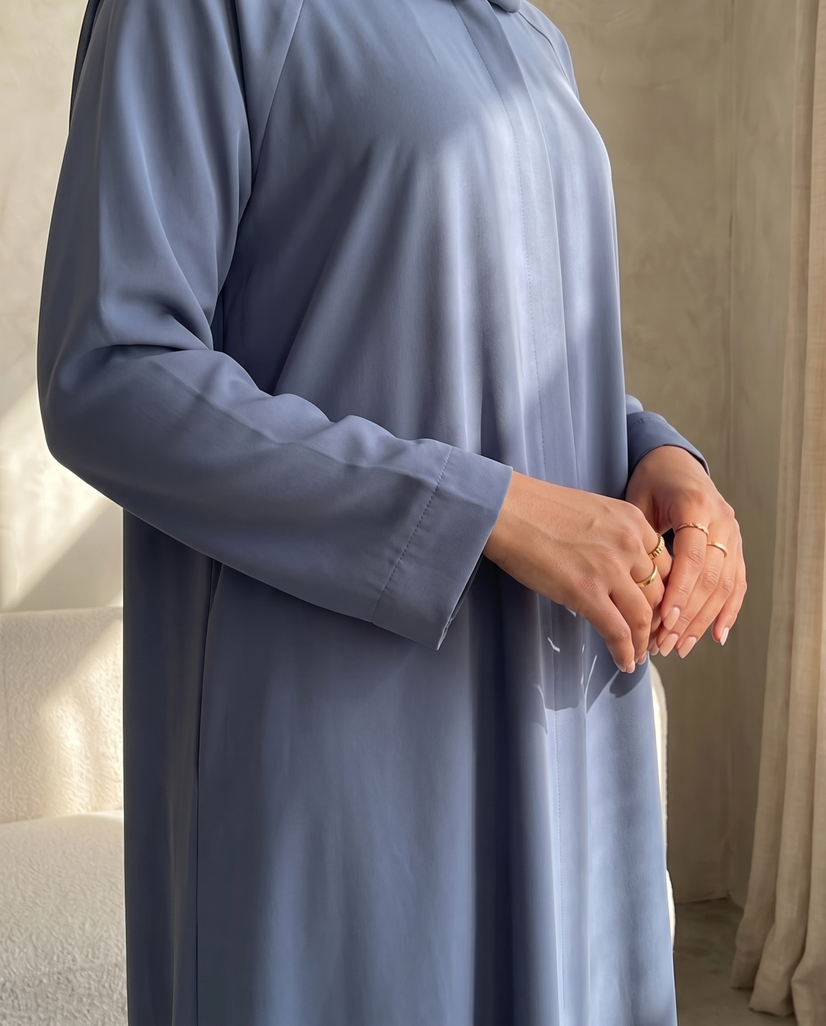 Ocean Blue Signature Essential Abaya