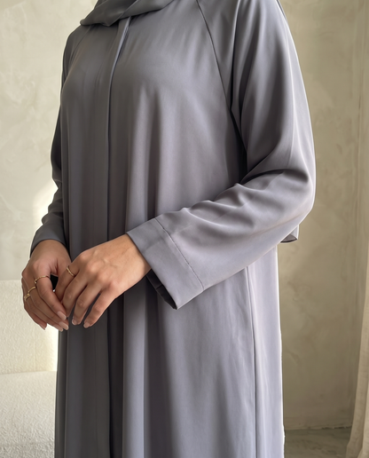 Smoky Lavender Signature Essential Abaya