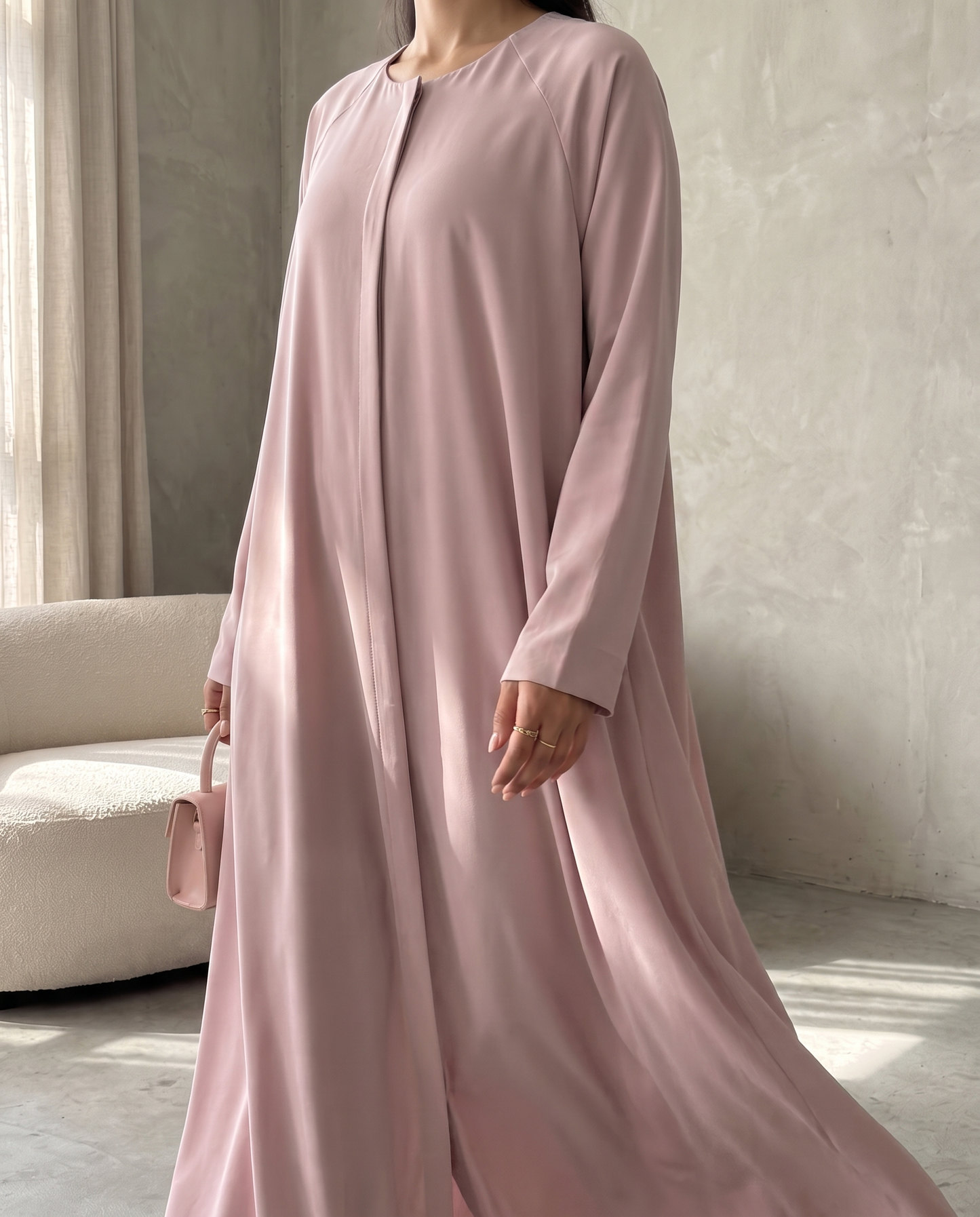 Blush Pearl Signature Essential Abaya