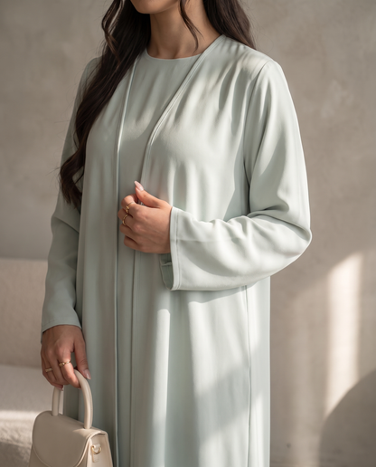 Mint Whisper Classic Essential Abaya