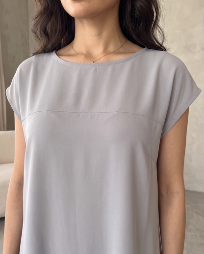 Essential Flowy Nada Grey Inner Dress