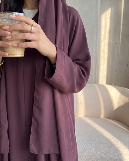 Royal Plum Signature Essential Abaya