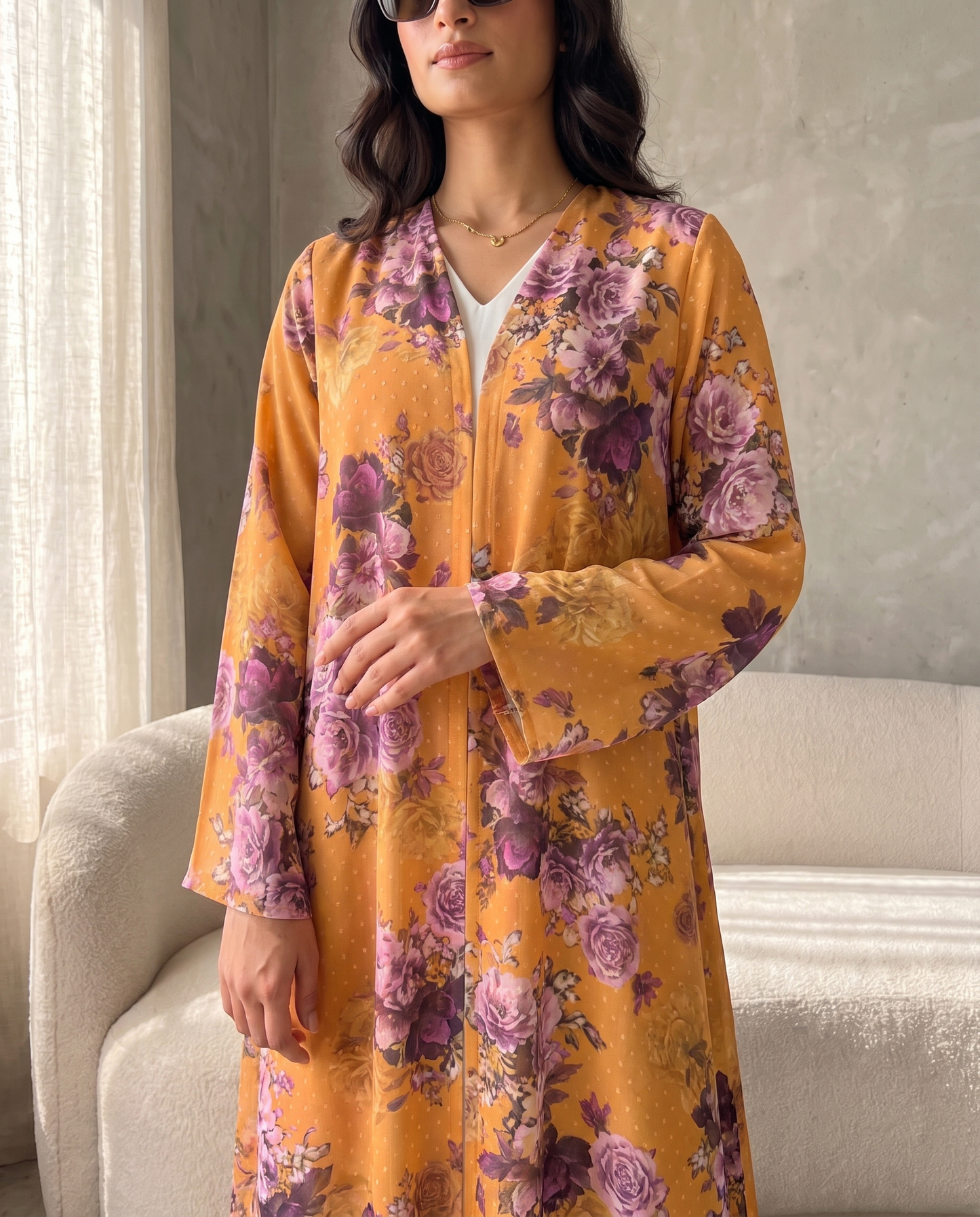 Amber Blossom Abaya