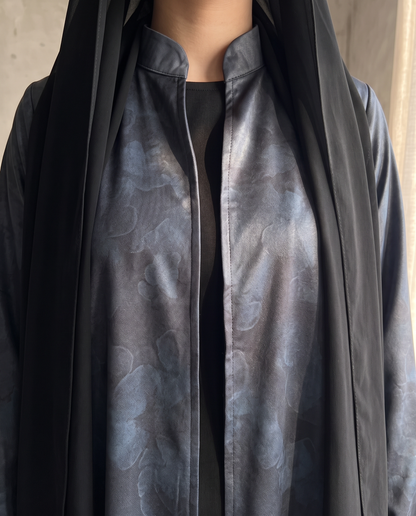 Premium Abaya with Deep Embossed Detailing