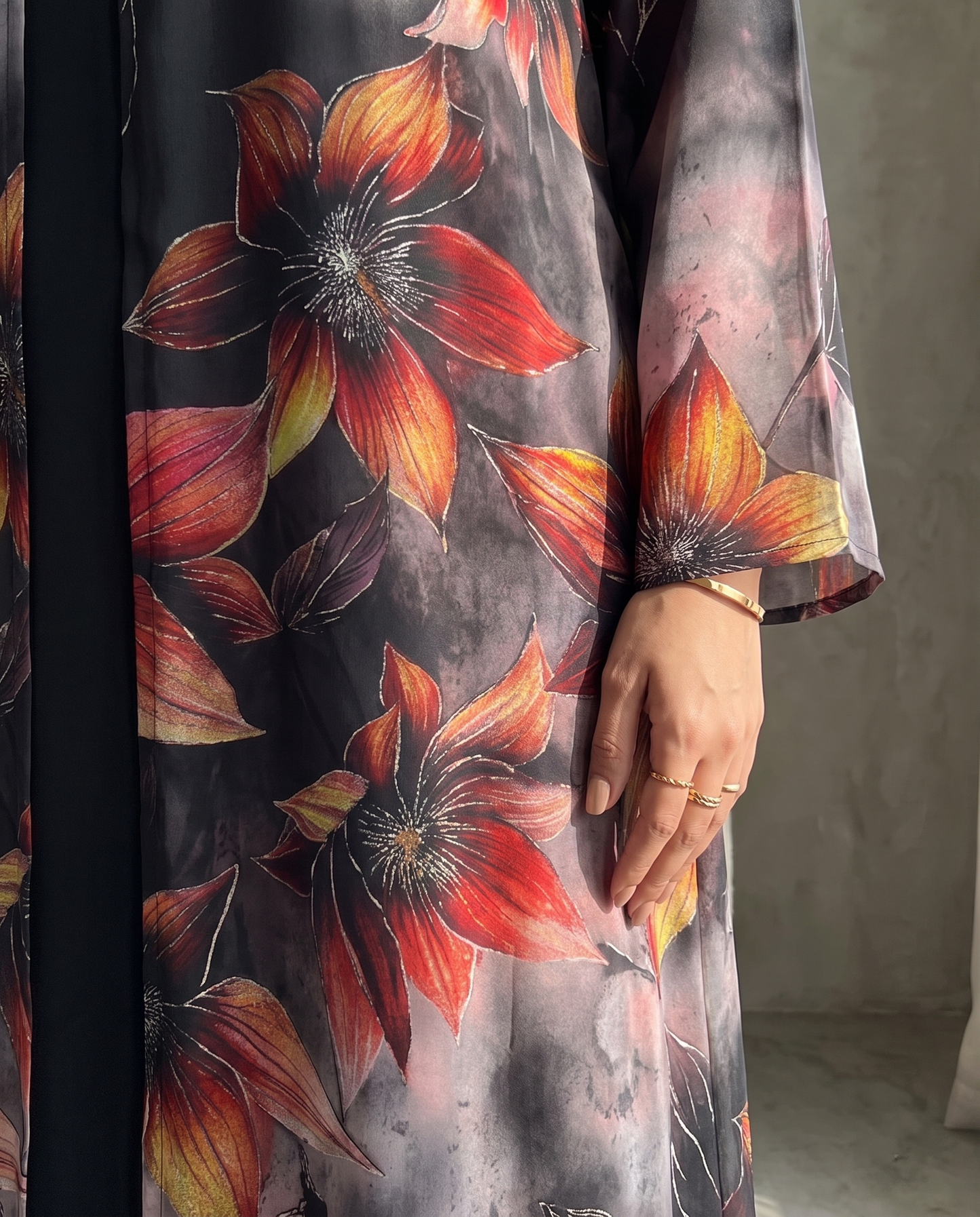 Ember Bloom Abaya