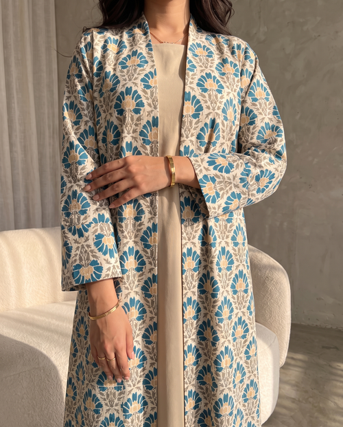 Azure Garden Abaya – hover image