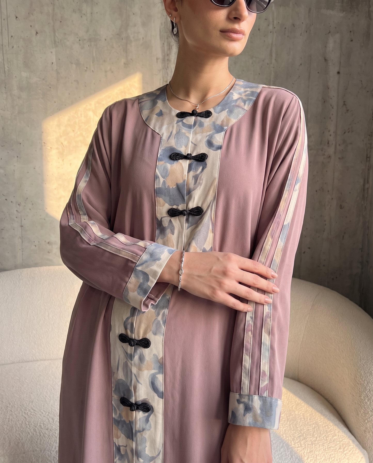 Rosewood Petal Abaya
