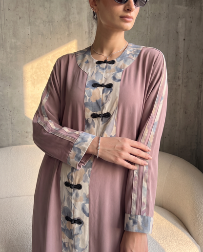 Rosewood Petal Abaya