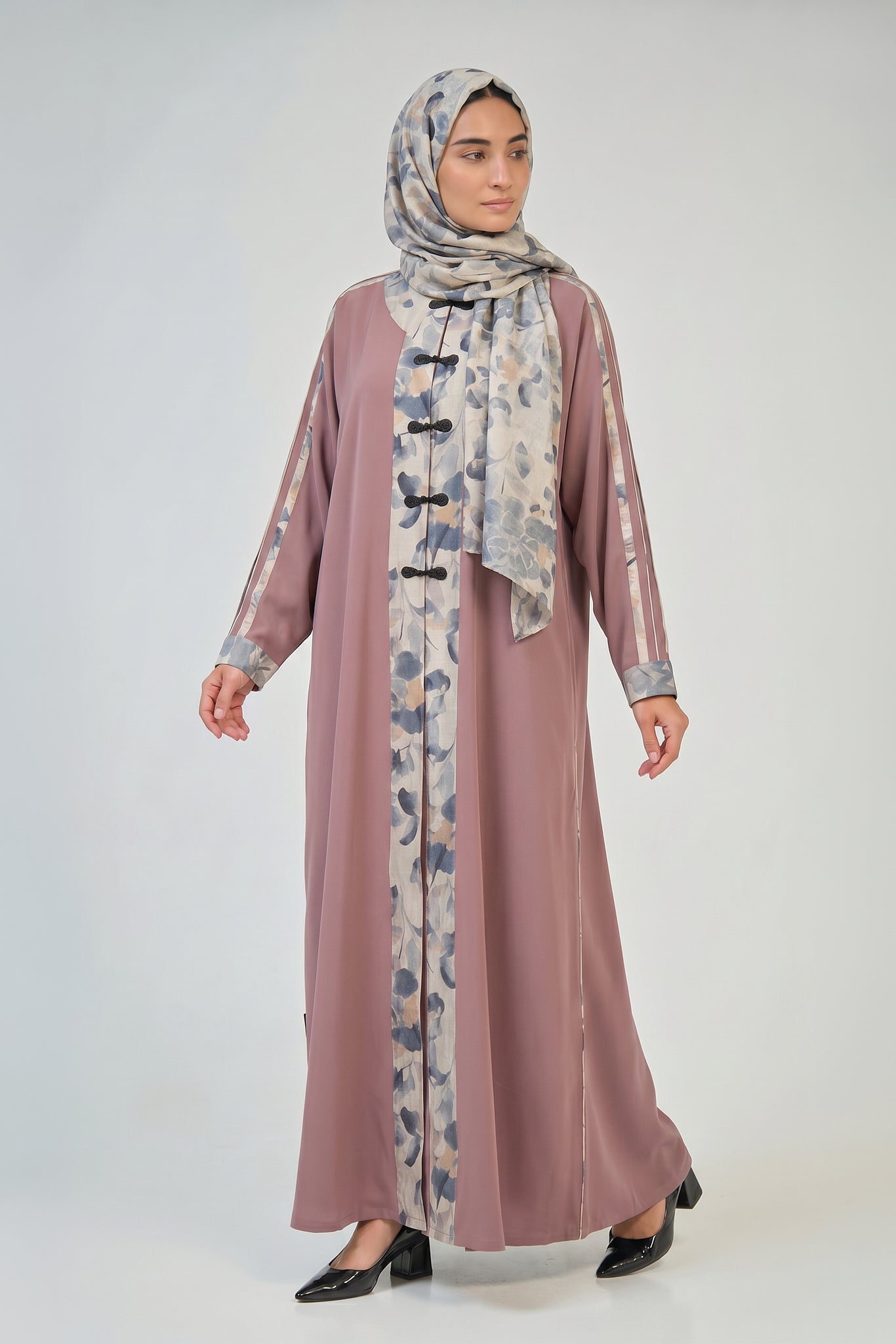 Rosewood Petal Abaya