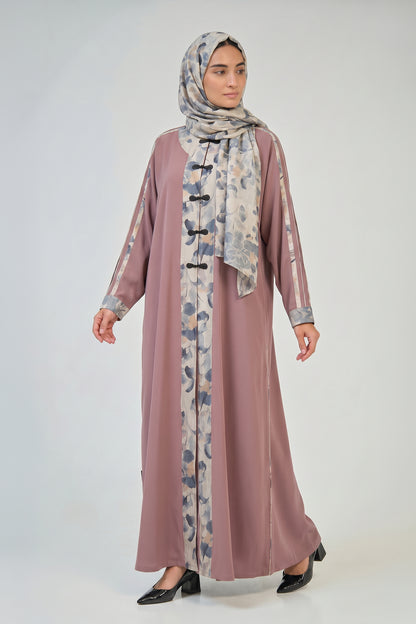Rosewood Petal Abaya