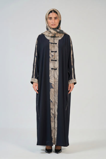 Midnight Botanical Abaya