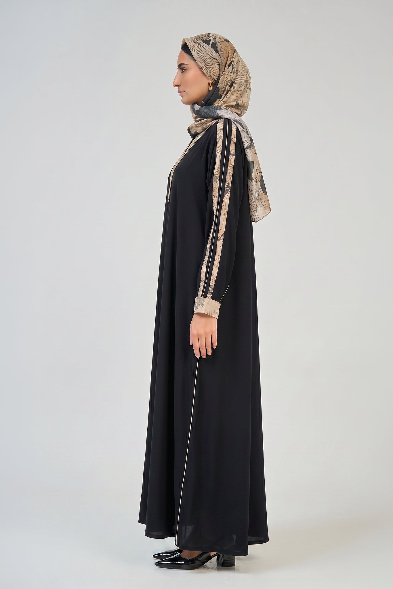 Midnight Botanical Abaya