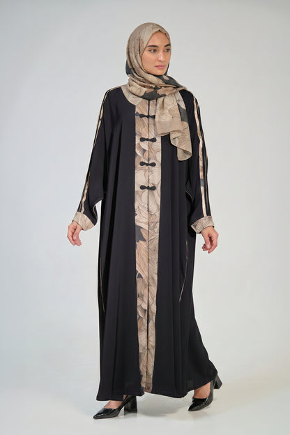 Midnight Botanical Abaya