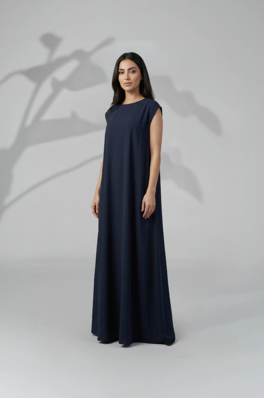 Celeste Night Blue Essential Inner Dress Abaya
