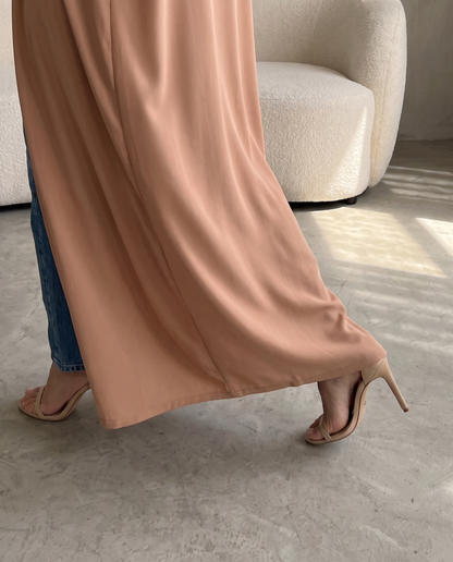 Desert Sand Pleated Abaya