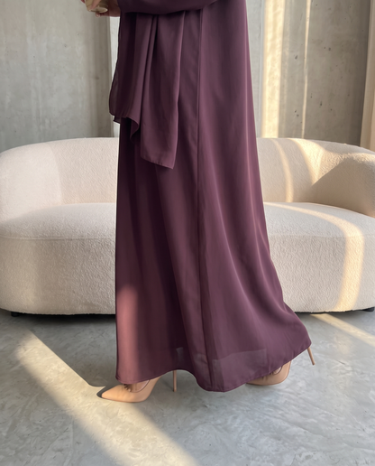 Royal Plum Signature Essential Abaya