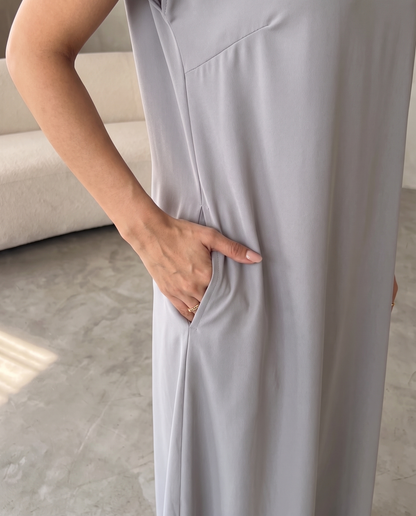 Essential Flowy Nada Grey Inner Dress
