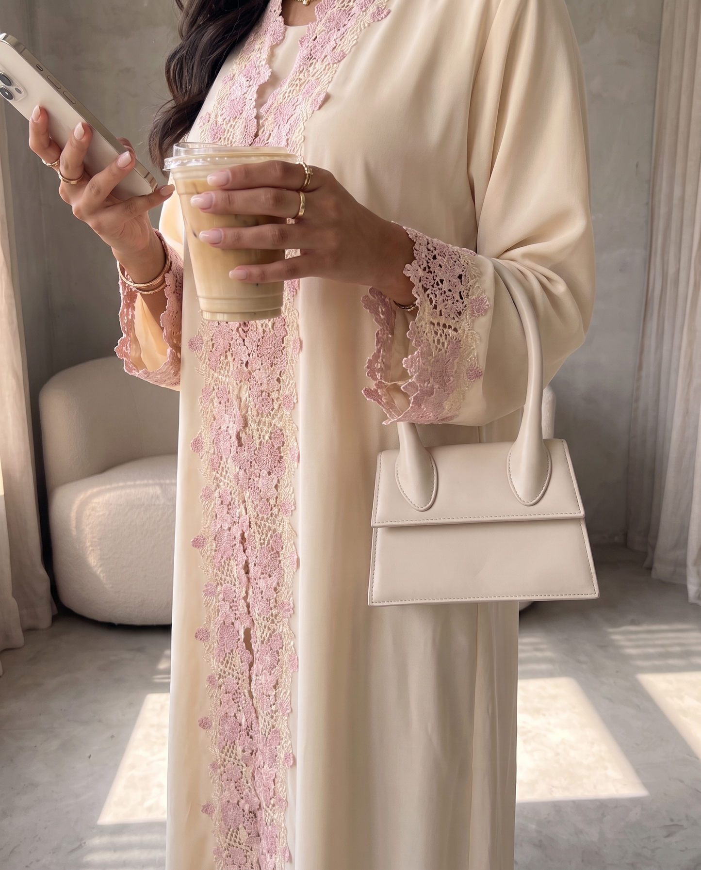 Blossom Lace Abaya