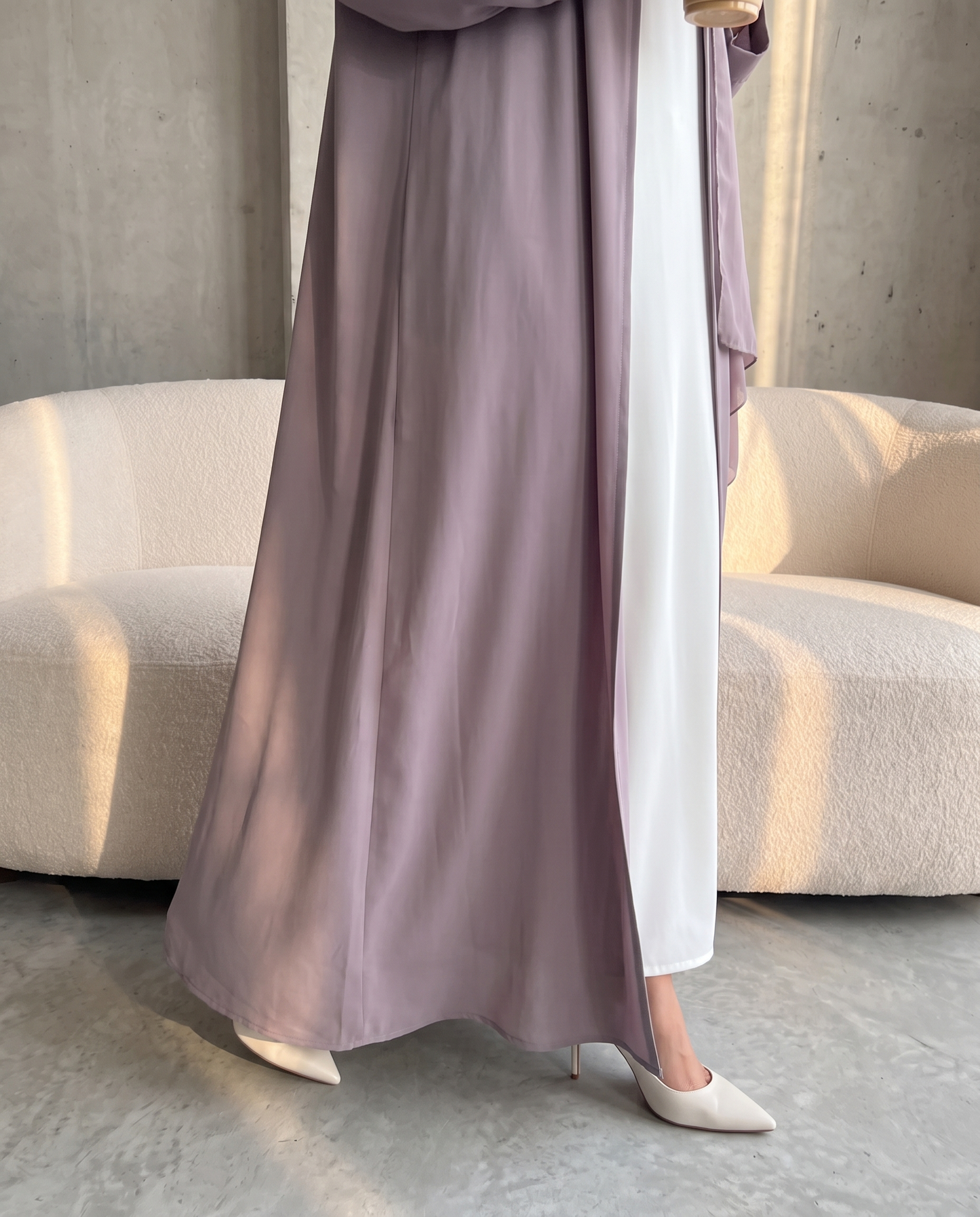 Lilac Mist Signature Essential Abaya