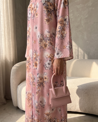 Blush Blossom Abaya