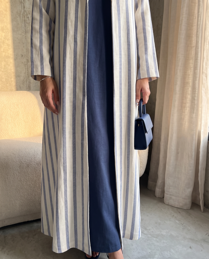 Azure Stripe Abaya