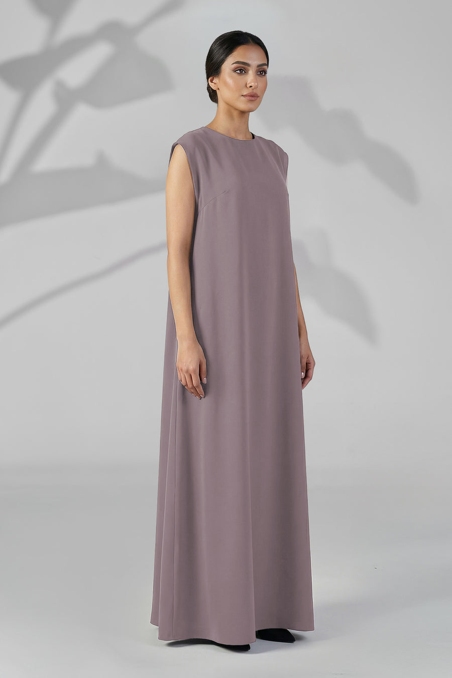 Celeste Taupe Gray Essential Inner Dress Abaya