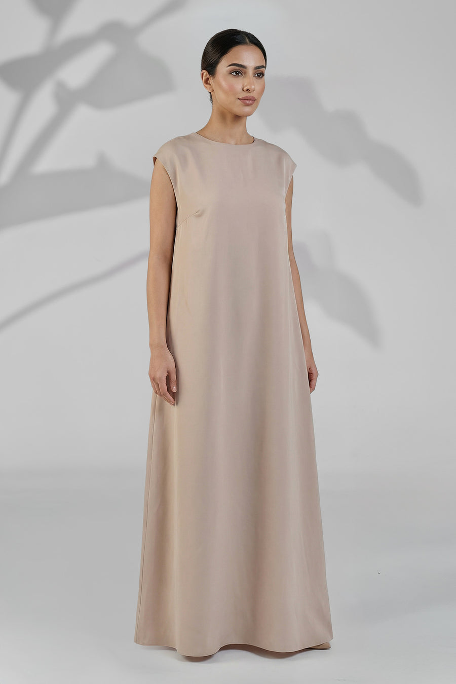 Celeste Ivory White Essential Inner Dress Abaya