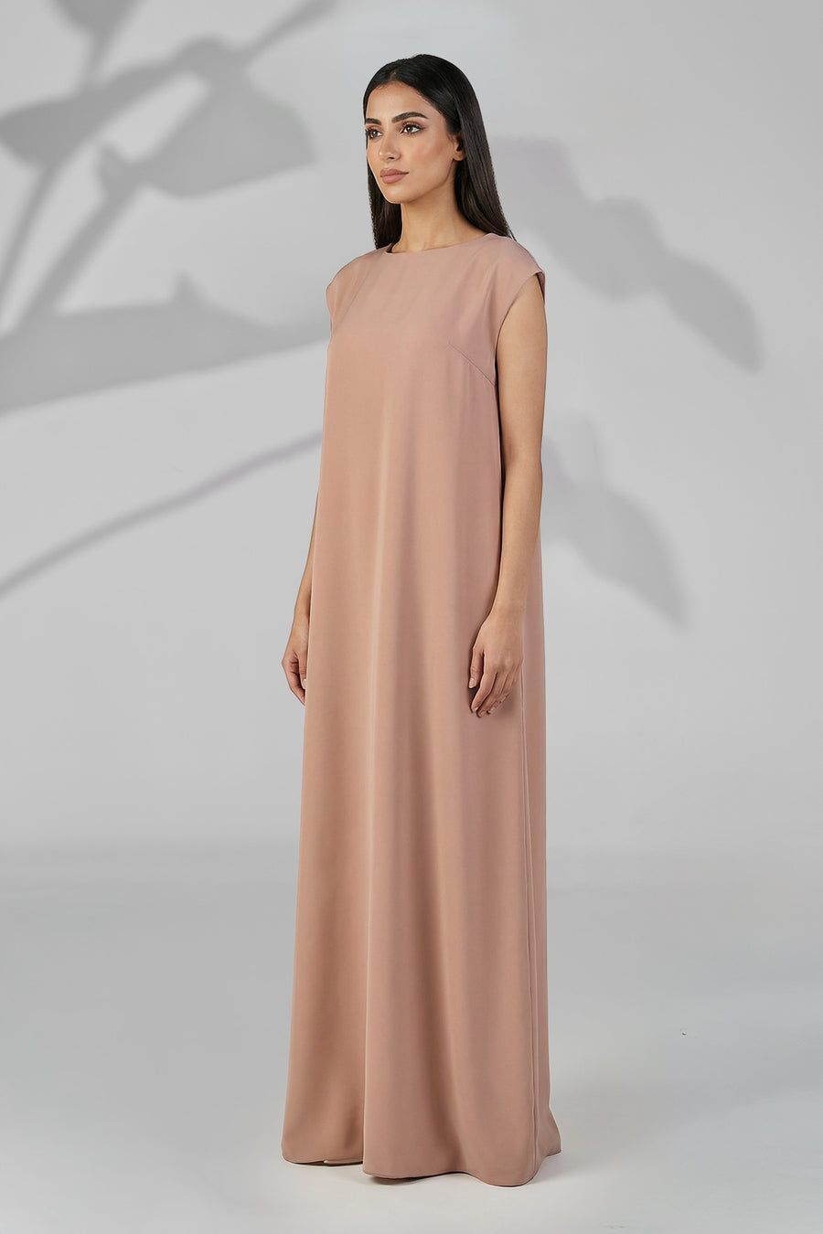 Celeste Chic Peach Essential Inner Dress Abaya