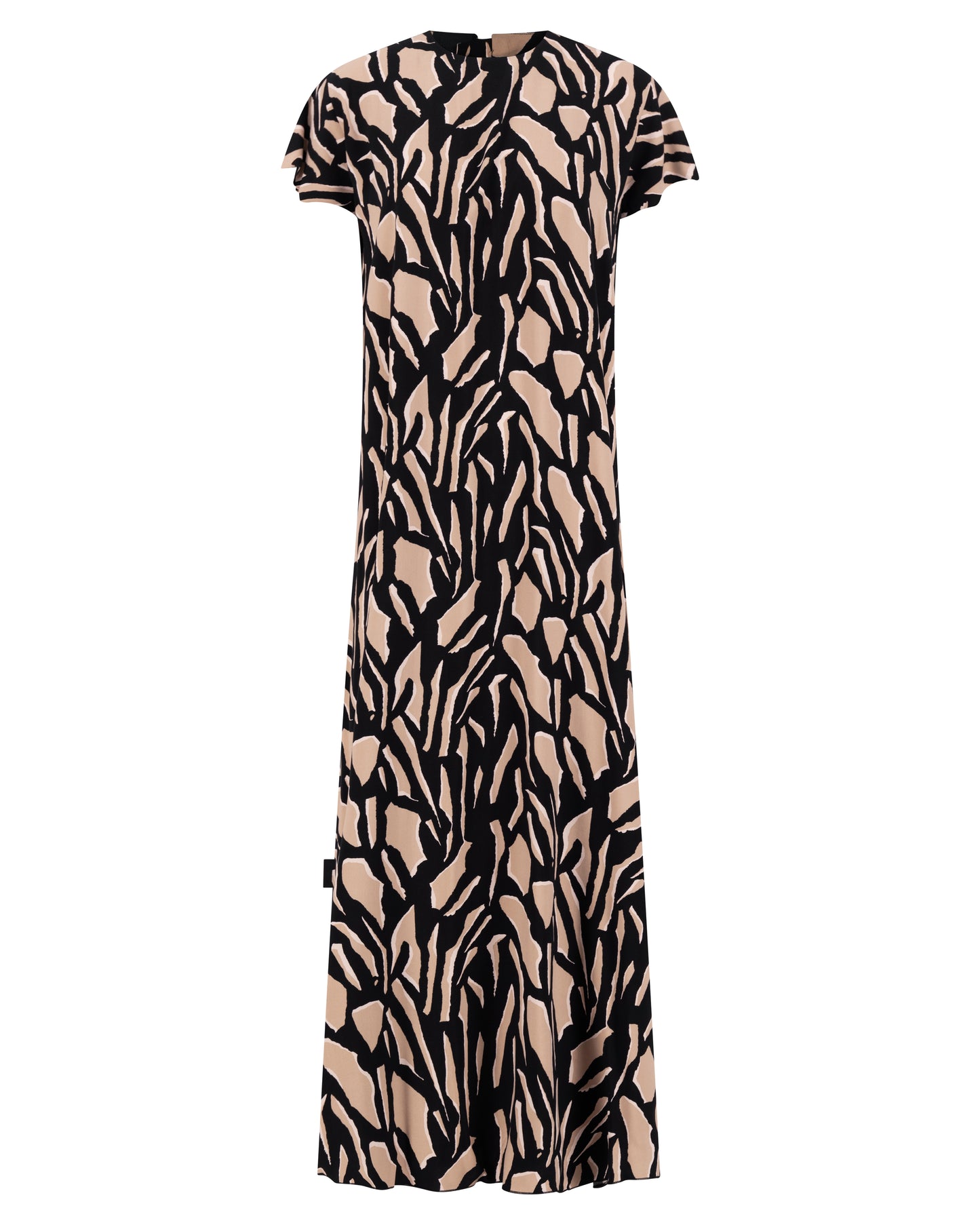 Sand & Noir Abstract Printed Dress