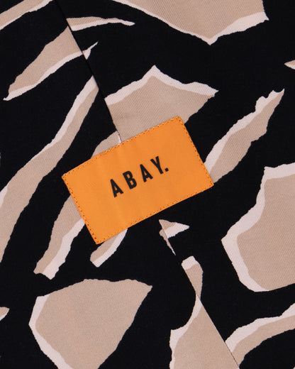 Sand & Noir Abstract Printed Dress
