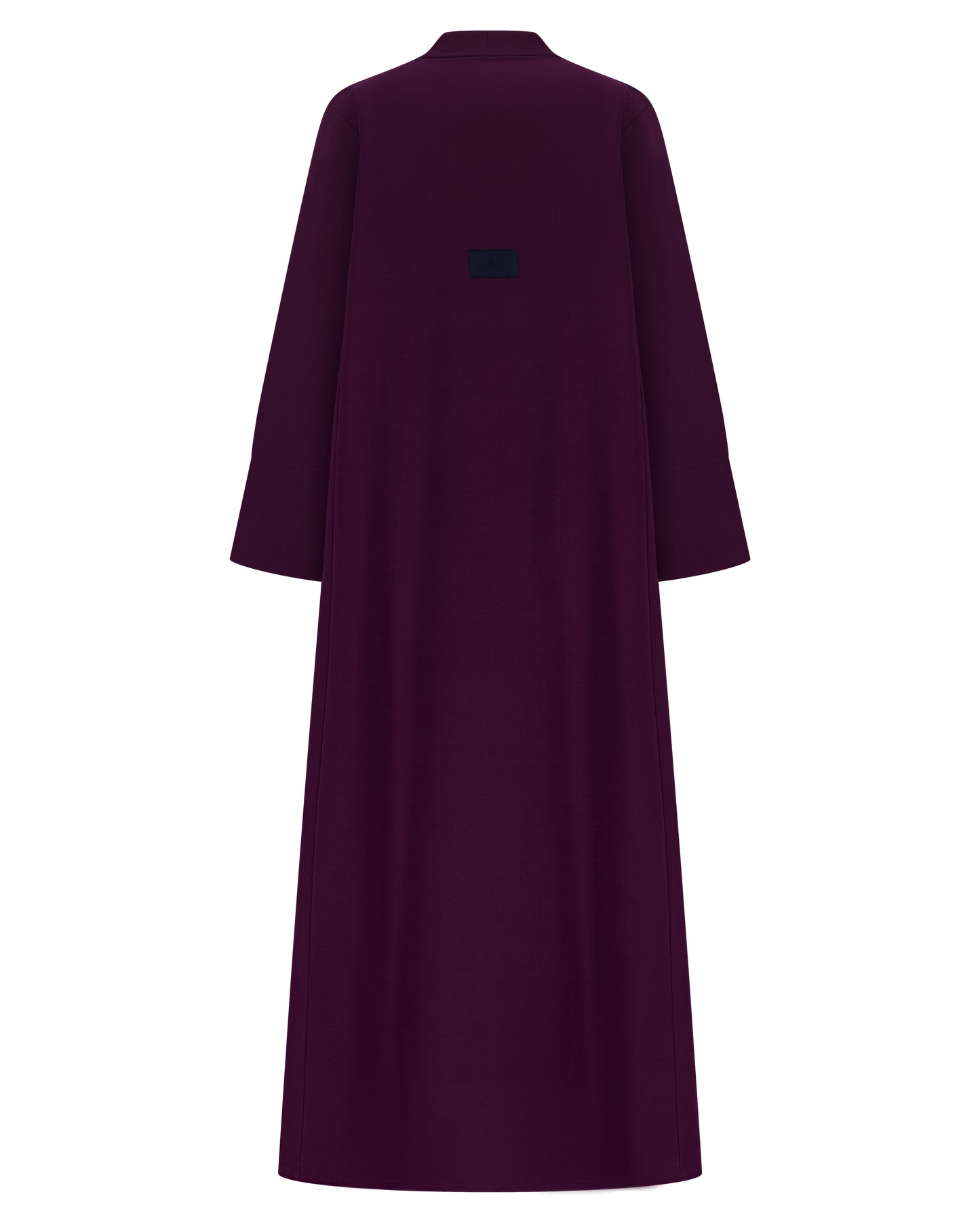 Plum Buttoned Abaya