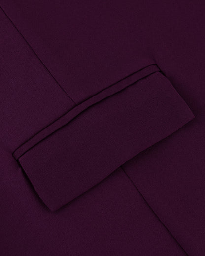 Plum Buttoned Abaya