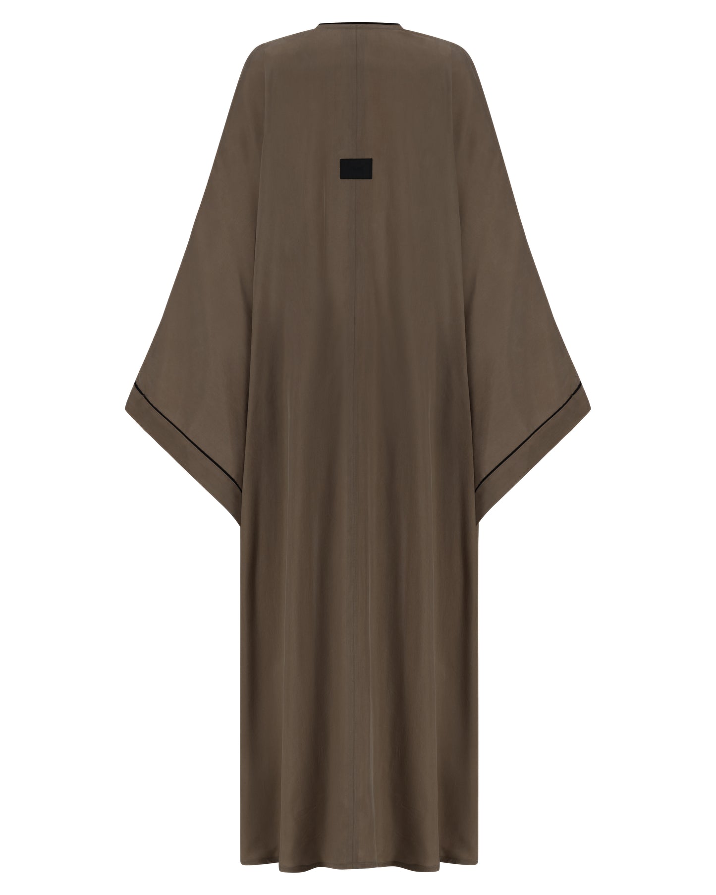 Shadow Texture Abaya in Blackened Teal