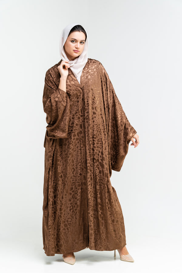 Desert Ember Textured Abaya