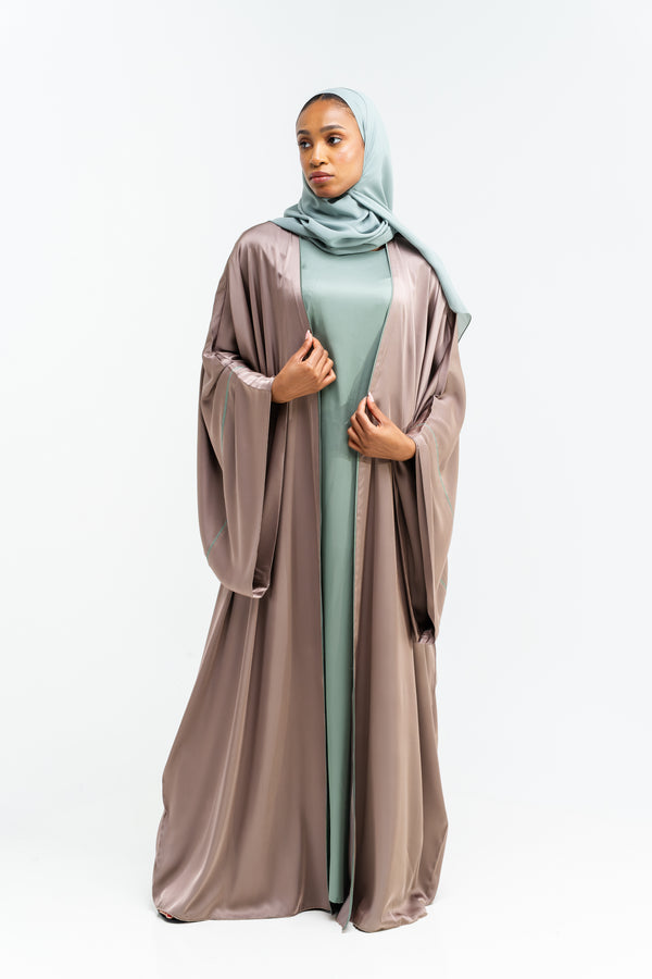 Olive Sand Harmony Abaya Set