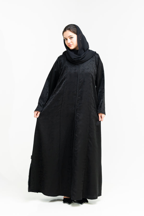 Midnight Satin Abaya