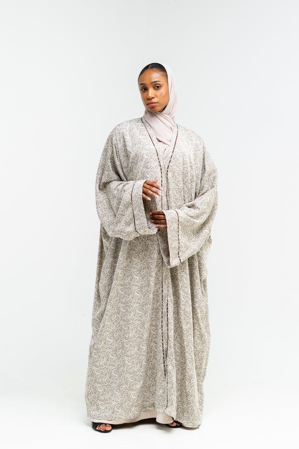 Vory Vine Jacquard Abaya