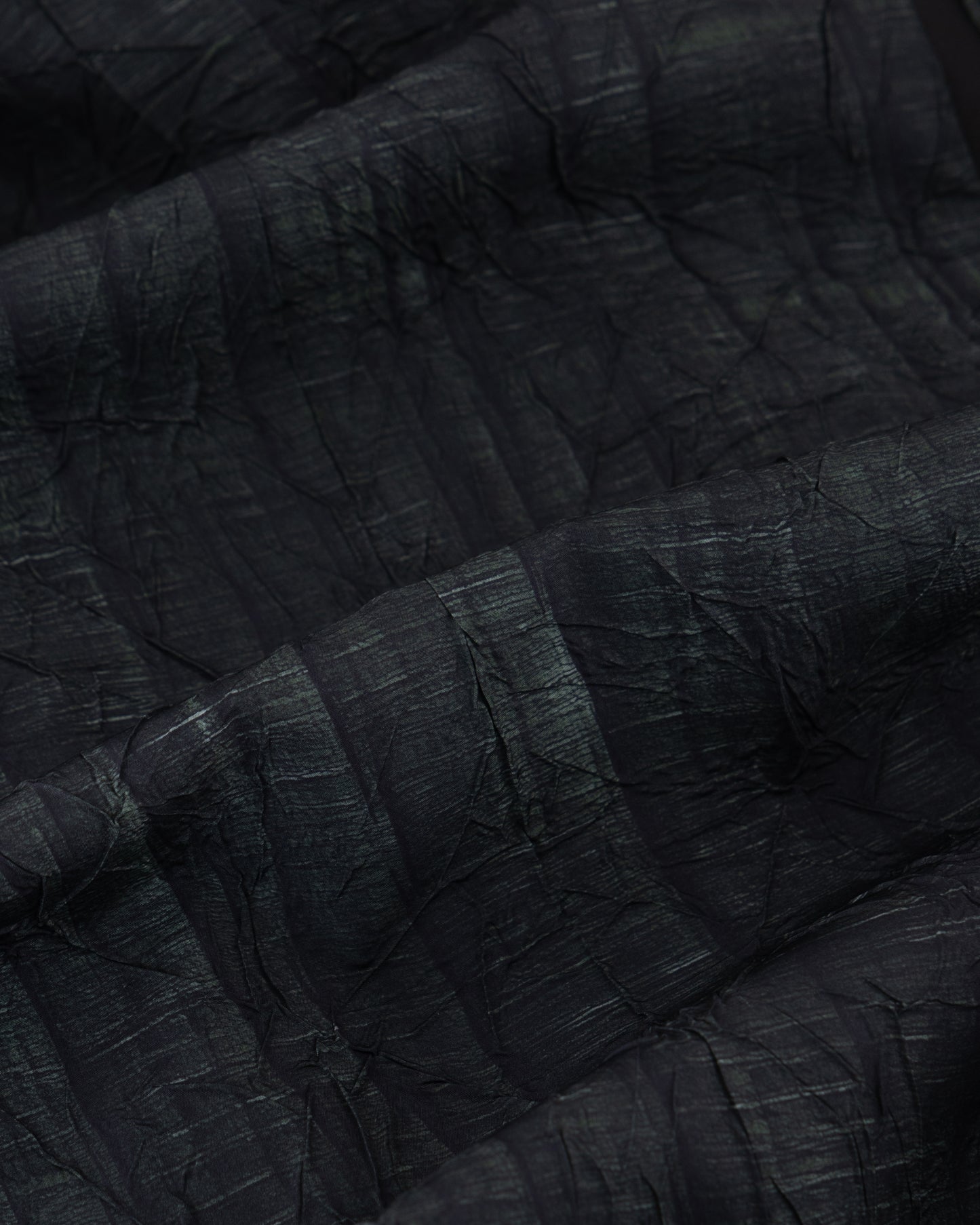 Open Abaya with Forest Texture Print
