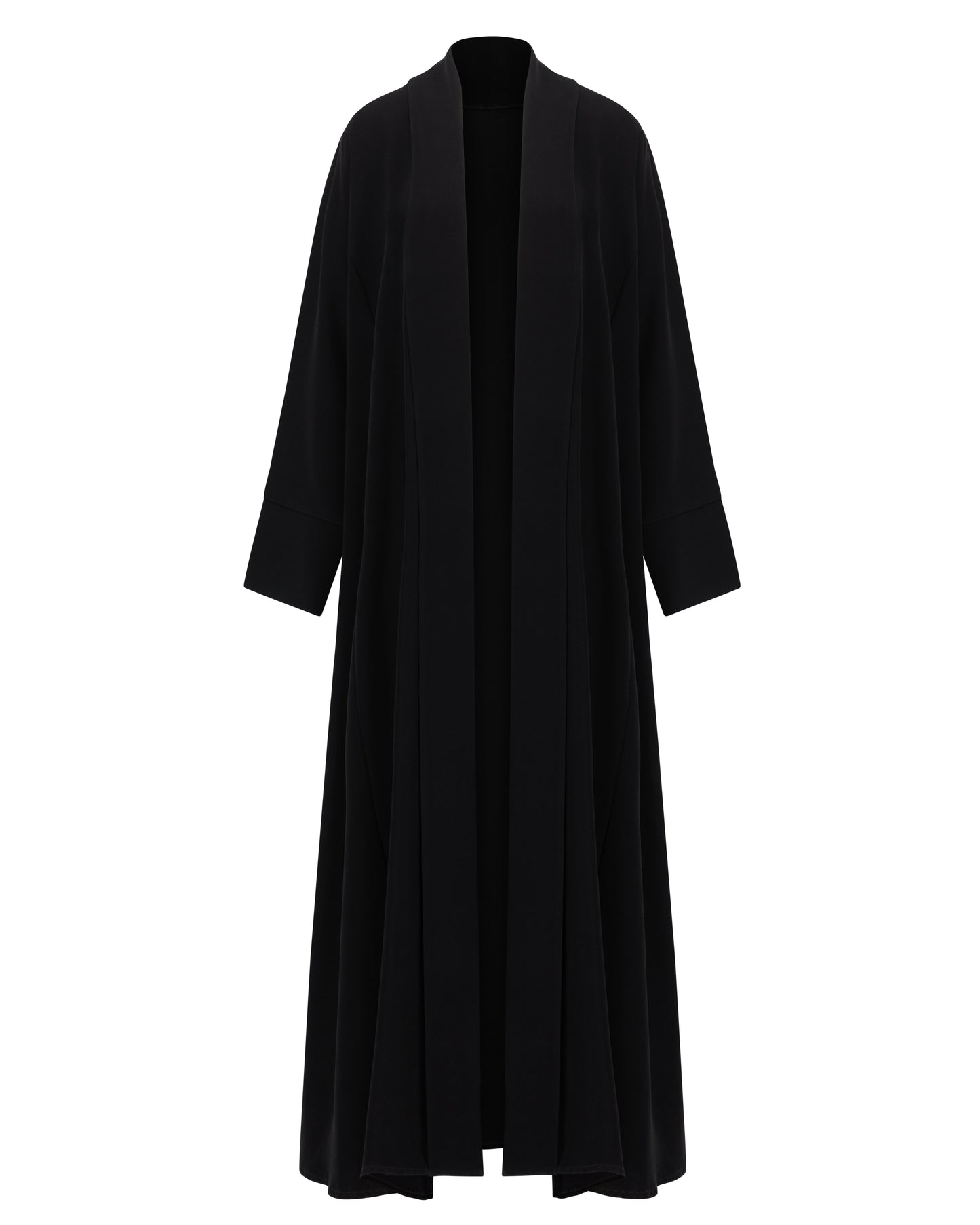 Premium Open Abaya with Folded Cuff Sleeves