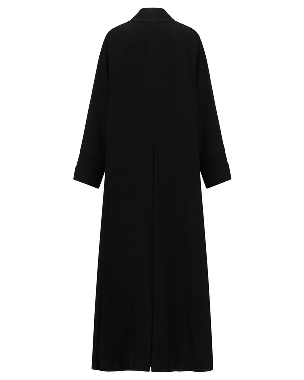 Premium Open Abaya with Folded Cuff Sleeves – hover image